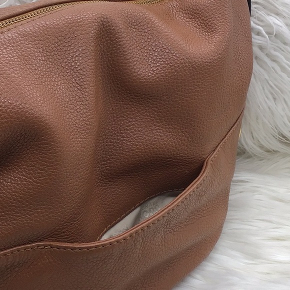 Michael Kors Brown Pebble Leather HOBO Shoulder Bag - Picture 6 of 16
